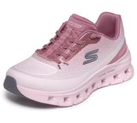 Skechers Glide-Step Pro Soft Mirage ZapatillasMujer | Malla 3D y superposición sintética, tenis de encaje elástico fijo, entresuela geométrica deslizante, plantilla de espuma