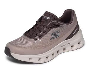 Skechers Glide-Step Pro Soft Mirage ZapatillasMujer | Malla 3D y superposición sintética, tenis de encaje elástico fijo, entresuela geométrica Glide-Step, plantilla de espuma