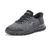 Skechers Glide-Step Zefyr Hands Free Slip-in, Zapatillas Hombre, Gris Oscuro y Negro, 42 EU