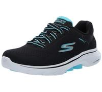 Skechers Go 7-Cosmic Waves - Tenis deportivos para caminar para mujer, Negro/Turquesa, 38 EU