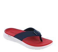 Skechers GO CONSISTENT SANDAL SYNTHWAVE, Chanclas para Hombre, Navy/Red, 44.5 EU