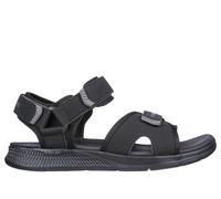 Skechers Go Consistent Sandalia, Hombre, Tela sintética Negra, 44 EU