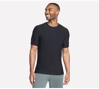 Skechers GO DRI All Day Solid camiseta en Negro, talla Pequeña