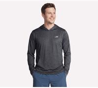 Skechers GO DRI Charge sudadera en Negro/Marengo, talla Media