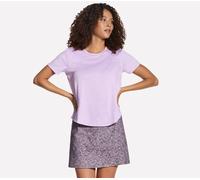 Skechers GO DRI Swift camiseta en Blanco/Plata, talla Pequeña