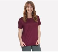 Skechers GO DRI Swift camiseta en Borgoña/Rosa, talla Pequeña