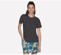 Skechers GO DRI Swift camiseta en Negro/Marengo, talla Media