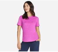 Skechers GO DRI SWIFT camiseta en Rosa Neon/Lavanda, talla XL