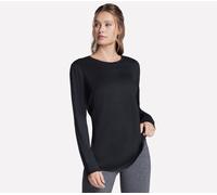 Skechers GO DRI Swift Long Sleeve Tunic Crew en Negro, talla Pequeña