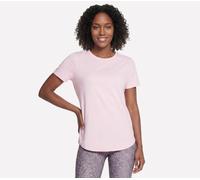 Skechers GO DRI Swift Tunic camiseta en White/Pink, talla Media