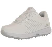 Skechers Tenis de golf Go Elite 5 Arch Fit impermeables para mujer Blanco/Plata 37.5 EU