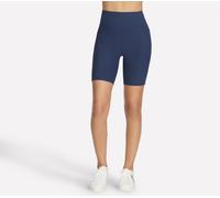 Skechers GO FLEX RIB High Waisted 8 Inch Bike pantalones cortos en Navy, talla Pequeña