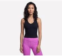 Skechers GO FLEX RIB V-Neck Tank en Negro, talla Grande