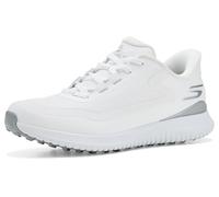 Skechers Go Golf Tenis de Golf sin Pinchos para Mujer, Blanco Plateado, 39.5 EU