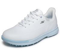 Skechers GO Jasmine 2 GF - Zapatos de Golf Impermeables con Cordones para Mujer, Color Blanco/Azul, Talla 4.5