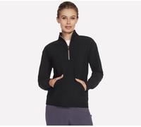 Skechers GO LUXE Rib 1/4 Zip en Negro, talla Grande