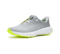 Skechers Go Mens - Zapatillas de Golf para Hombre, Impermeables, sintéticas, con Cierre de dial, con Punta de Clavo, Color Gris y Blanco, Talla 44 EU