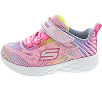Skechers GO RUN 600 SHIMMER SPEEDER, Zapatillas para Niñas, Light Pink Mesh/Multi Foil Trim, 31 EU