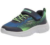 Skechers Go Run 650 Norvo, Tenis para niño, Navy Lime Textile Navy Synthetic Lime Tri, 6 UK Child