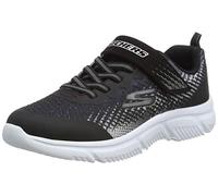 Skechers Go Run 650 Norvo, Tenis para niño, Negro Gris Textil Negro Sintético Plata, 28 EU