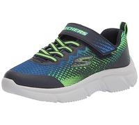 Skechers GO RUN 650 NORVO - Zapatillas, Niños, Azul (Navy & Lime Textile/ Navy Synthetic/ LimeTri), 32 EU