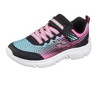 Skechers Go Run 650, Zapatillas Niñas, Black Mesh Multi Trim, 28 EU