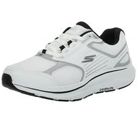 Skechers Go Run Consistent 2.0 para hombre, Blanco/Plateado, 10.5 Wide