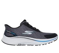 Skechers Hombre Go Run Consistent 2.0 Worldview Slip-In ENTRENADOR, Charcoal And Black Textile, 42.5 EU