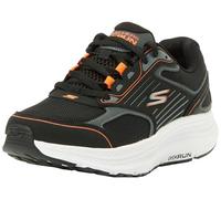 Skechers Go Run Consistent 2.0, Zapatillas Hombre, Textil de Cuero Negro y Naranja, 40 EU