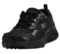 Skechers Go Run Consistent, Zapatillas de trail running Hombre, Black Leather Synthetic Charcoal Trim, 43 EU