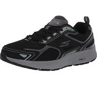 Skechers Go Run Consistent, Zapatillas de trail running Hombre, Black Leather Synthetic Gray Trim, 42 EU