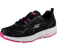 Skechers Go Run Consistent, Zapatillas de trail running Mujer, Black Leather/Pink Trim, 39 EU