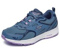 Skechers Go Run Consistent, Zapatillas de trail running Mujer, Blue Leather /Purple Trim, 36.5 EU