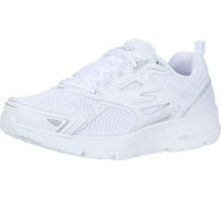 Skechers Go Run Consistent, Zapatillas de trail running Mujer, White Leather/Silver Trim, 40 EU