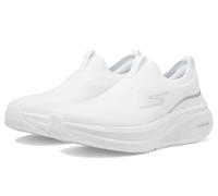 Skechers Go Run Elevate 2.0 Cadena, Zapatillas Mujer, White Textile/Silver Trim, 36 EU