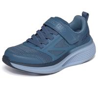 Skechers GO Run Elevate 2.0 Where's My Skechers - Zapatillas Deportivas para niño, Tela Pizarra/sintético Pizarra/Ribete Azul Marino, Talla 13 para niños
