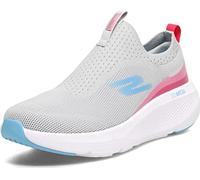 Skechers Go Run Elevate-Hot Streak, Tenis Mujer, Gris/Rosa, 38 EU
