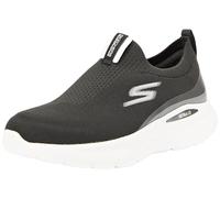 Skechers, GO Run Lite Aurora Sky Mujer, Tejido Negro con Acabado Blanco, 40 EU