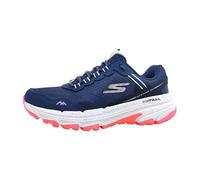 Skechers, GO Run Trail Altitude 2.0 Ravine Mujer, Piel Azul Marino, Ribete Rosa, 40 EU