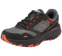 Skechers Go Run Trail Altitude 2.0, Zapatillas Hombre, Black and Orange Leather Textile, 44 EU