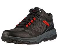 Skechers GO RUN TRAIL ALTITUDE ELEMENT, Botas para senderismo para Hombre, Black And Charcoal Leather/Textile/Synthetic, 41 EU