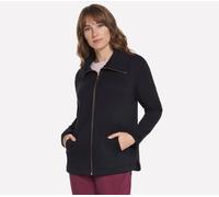 Skechers GO SNUGGLE Tunic Full Zip chaqueta en Negro, talla Grande