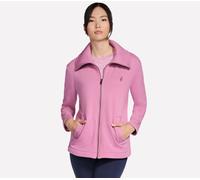 Skechers GO SNUGGLE Tunic Full Zip chaqueta en Rose, talla 2XL