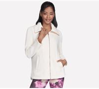 Skechers GO SNUGGLE Tunic Full Zip chaqueta en Rota Blanca, talla Media