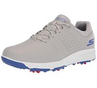 Skechers Go Torque Pro Waterproof Golf Shoe, Zapatos Hombre, Grey and Blue Sole, 42 EU Ancho