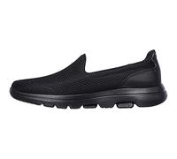 Skechers Go Walk 5, Zapatillas sin Cordones Mujer, Black Textile Trim 15901W, 40 EU