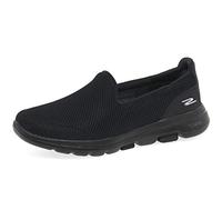 Skechers Go Walk 5, Zapatillas sin Cordones Mujer, Black Textile Trim, 42 EU