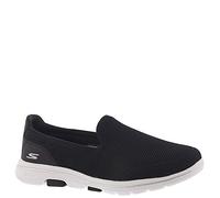 Skechers Go Walk 5, Zapatillas sin Cordones Mujer, Black Textile White Trim, 40 EU