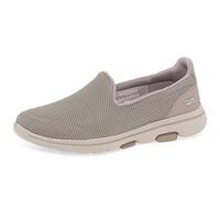 Skechers Go Walk 5, Zapatillas sin Cordones Mujer, Taupe Textile/Trim, 37.5 EU