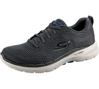 Skechers GO WALK 6 AVALO, Zapatillas para Hombre, Charcoal Textile/Synthetic, 42.5 EU